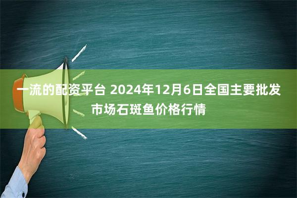 一流的配资平台 2024年12月6日全国主要批发市场石斑鱼价格行情